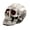 C, variant on Studio Skull Head Sculpture Halloween Decoration Skull Decor Collectible Figurine Life Size Human Head Skeleton Statue Indoor Home Decor