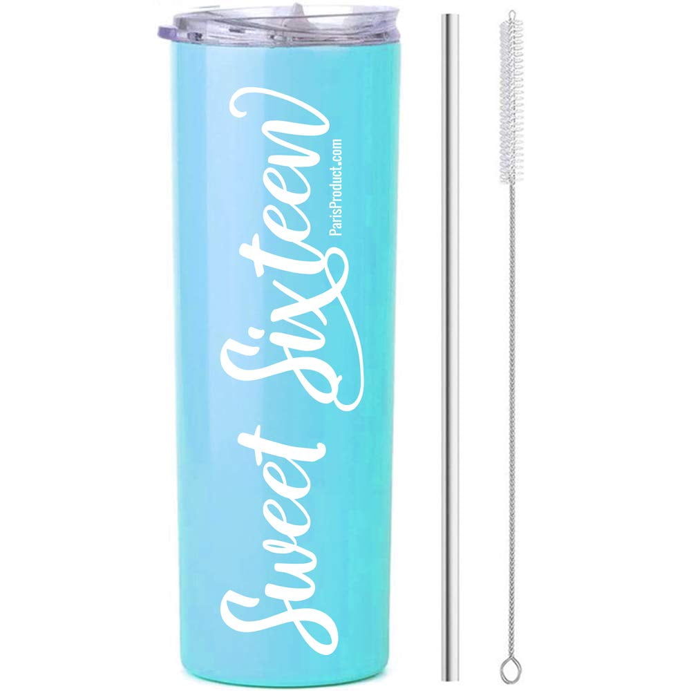 Sweet Sixteen 20oz Stainless Steel Tumbler 16 Year Old Girl Gifts For 