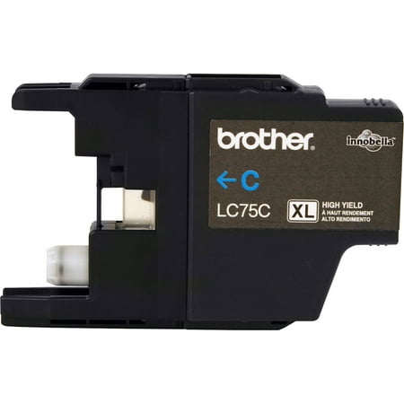 Brother Genuine LC75C Innobella High-Yield Printer Ink, Cyan