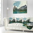 thumbnail image 2 of Designart Yoho National Park Panorama - Landscape Printed Throw Pillow - 16x16, 2 of 4