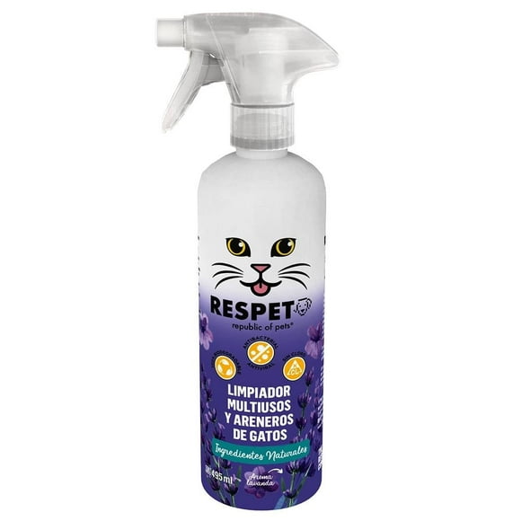 Limpiador Respet Republic of Pets Multiusos y Areneros de Gato 495 ml