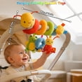 thumbnail image 3 of Car Seat Toys for Babies, 0-6 Months Stroller Activity Black White Baby Spiral Plush Toys Newborn High Contrast Sensory Carseat Toys with 4 Pendants Hanging Boys Girls Gift, 3 of 8