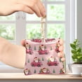 thumbnail image 4 of PU Leather Coin Purse Wallet Compact Water-Resistant Card Cases Money Organizers Santa Claus Driving in Red Cars, 4 of 7