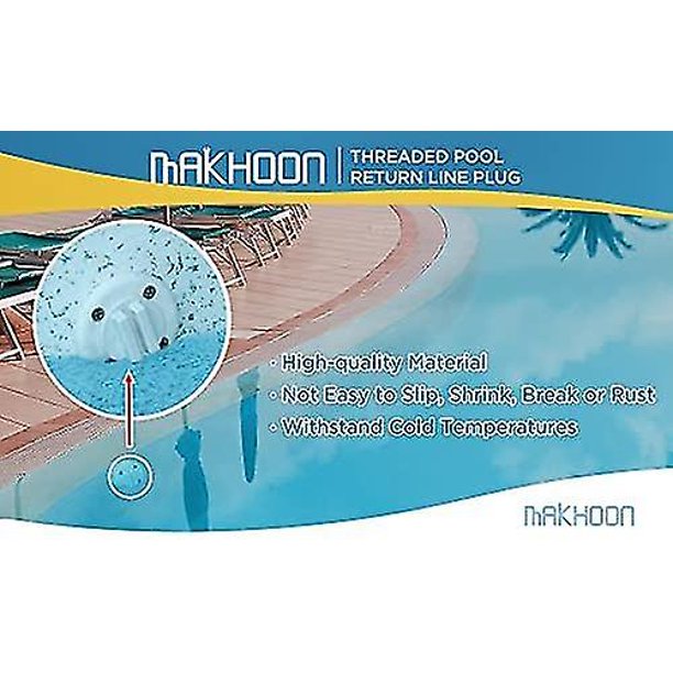 Tapón roscado de 1,5" para retorno de spa de piscina, tapón de drenaje para filtro Sp1022c con junta tórica