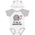 thumbnail image 3 of Inktastic 1st Valentines Day Baby Elephant Boys or Girls Baby Bodysuit, 3 of 5