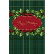 American Greetings Green Plaid with Holly Boxed Cards