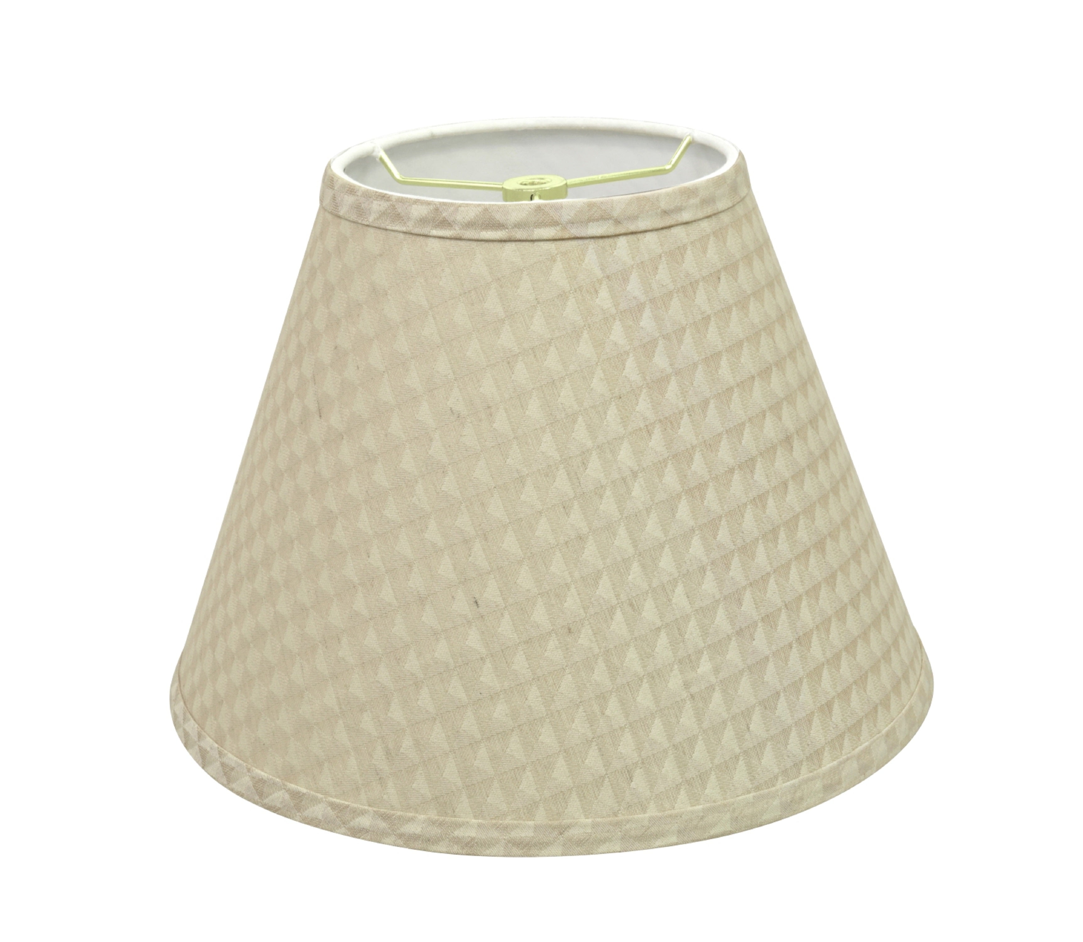 Aspen Creative 32008 Transitional Hardback Empire Shape Spider Construction Lamp Shade in Beige, 12" wide (6" x 12" x 9")