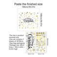 thumbnail image 3 of Christmas Static Window Sticker Traceless Wall Decal, DIY Xmas Shop Window Clings Home Wall Decor,Snowflakes, Dots Pattern Stickers, 3 of 5