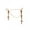 Gold, variant on 1Pc Punk Cool Cross Earrings Clip Earrings Studs Tassel Chain Piercing Jewelry-Black