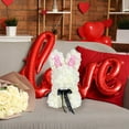 thumbnail image 6 of Simulation Rose Bunny, 9.8 inch Artificial Rose Flower Bear, Gifts for Valentines Day, Wedding, Mothers Day and Anniversary, Including Gift Box, 6 of 6