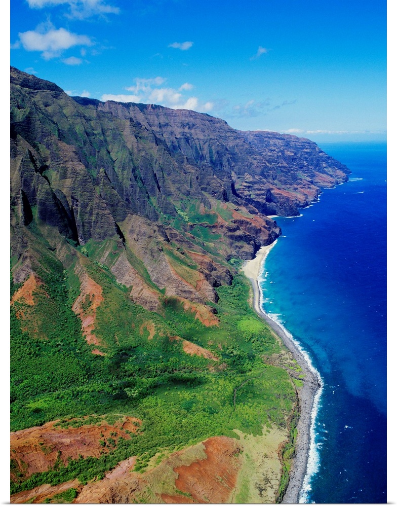 Great BIG Canvas "Hawaii, Kauai, Aerial Along Napali Coastline With