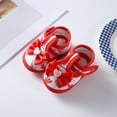 thumbnail image 2 of RUINIXCW Newborn Baby Girl Shoes 0 4 9 12 Months Infant Shoes Baby Walking Shoes Baby Dress Shoes with Bownot Flower Print Non-Slip Soft Sole Crib Shoes, 2 of 8
