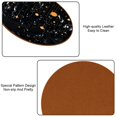 thumbnail image 5 of Constellation Microfiber Leather Round Coaster Set (6PCS) - 11x11 cm/4.3x4.3 in, Absorbent Drink Coasters with Holder Storage Stand, Heat, for Home and Kitchen Décor, 5 of 6