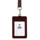 thumbnail image 1 of Portatarjetas de identificación de cuero con cordón, portatarjetas de identificación vertical para hombres y mujeres con ventana de identificación, 11 * 7,2 cm Zhivalor  BST3054537-4, 1 of 5