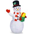 thumbnail image 6 of Gymax 5ft Inflatable Christmas Snowman Indoor Outdoor Blow Up Decor w/ LED Light, 6 of 6
