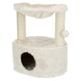 thumbnail image 5 of TRIXIE Baza Grande Plush & Sisal 24" Cat Tree, Cat Condo and Hammock, Cat Toy, Cream, 5 of 8