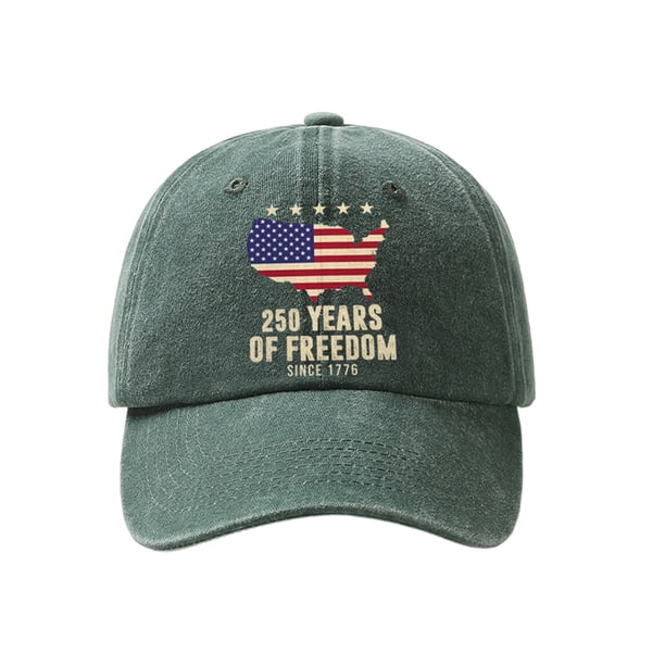 Sombreros para Hombres Gorra de Béisbol 250 Aniversario Comemorativo de Punto Sombrero Negro con Bordado Patriótico, Sombreros de Protección Solar para Hombres