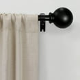 thumbnail image 5 of Mainstays 1/2" Black Ball Adjustable Single Curtain Rod, 28-48", 5 of 11