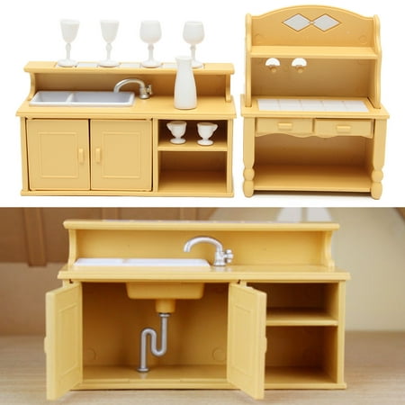 On Clearance Kitchen Cabinets Set For Sylvanian Families Calico Critters
