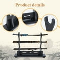 thumbnail image 3 of 3-Tier Stand Katana Stand 39.5x8.9x31.5cm Wooden Katana Holder Black Swords Display Holder Wood Swords Racks for Home Decor Collectors Men Husband Gift, 3 of 8