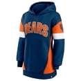 thumbnail image 2 of Women's Fanatics Navy/Orange Chicago Bears Lock It Down Pullover Hoodie, 2 of 3