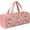Pink, variant on Jiibva Large Capacity Crochet Storage Bag Portable Knitting Bag DIY Yarn Storage Organizer for Yarn and Crochet Hooks Sewing