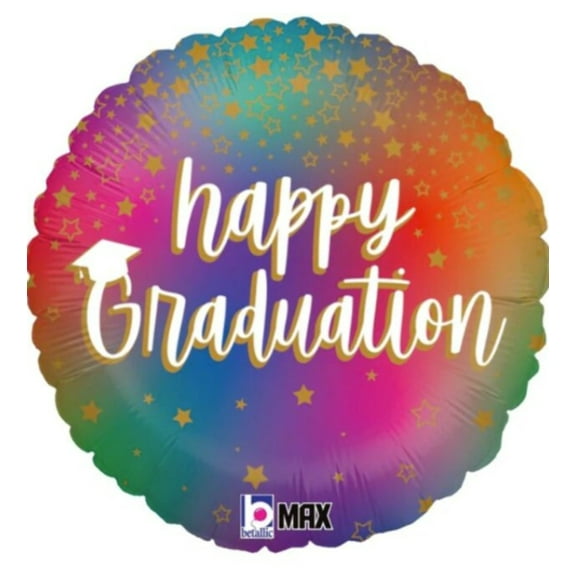18" HAPPY GRADUATION OMBRE Balloon  Party Supplies Decorations Foil Mylar Balloon