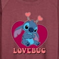 thumbnail image 3 of Lilo & Stitch - Lovebug Stitch - Women's Lightweight French Terry Long Sleeve Shirt, 3 of 5