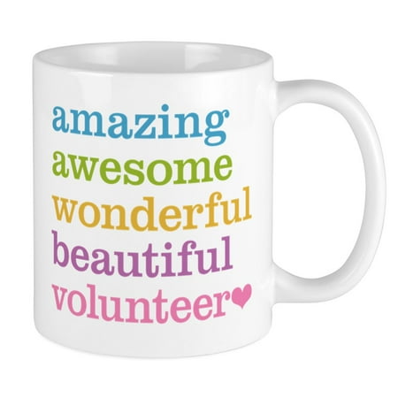 

CafePress - Awesome Volunteer Mug - Ceramic Coffee Tea Novelty Mug Cup 11 oz