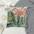 thumbnail image 2 of GOSMITH Aremazing Summer Succulent Plant Throw Pillow Covers Cactus Prickly Pear Pink Flower Super Soft Throw Pillow Case Cover Home Decorative Cushion Cover for Sofa Couch Prickly Pear Flower, 2 of 5