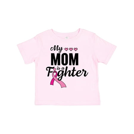 

Inktastic Breast Cancer Awareness My Mom is a Fighter Gift Toddler Boy or Toddler Girl T-Shirt