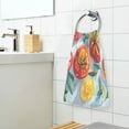 thumbnail image 3 of Yayeee 100% Cotton Hand Towels for Bathroom 16" x 28" Soft Absorbent Kitchen Towel, Watercolor Tomatoes, 3 of 7