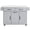 Grey, variant on Tcbosik Kitchen Island with Drop Leaf, Movable Cart with Tilt-Out Trash Cabinet, Island Table w/Drawers and Doors, Adjustable Shelves, Towel Holder and Spice Rack for Dining Room, American White Oak