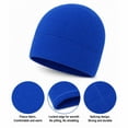 thumbnail image 2 of BlinkLLX Warm Thick Windproof Fleece Winter Outdoor Beanie Hat, Assorted Colors, Unisex Adult, 3 Pack, 2 of 6