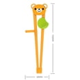 thumbnail image 4 of 3 Pairs Training Chopsticks Comfortable Grip Chewable Ergonomic Design Widen Head Cartoon Eating Train Easy to Clean Cute Bear Kids Food Grade Learning Chopsticks Kitchen Utensils, 4 of 8