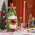 thumbnail image 5 of Wzzjkit Christmas Wine Bag - Fabric Wine Gift Bag with Drawstring - Bottle Bag Reusable Christmas Bottle Bag - Wine Bags Holiday Party Decoration, 5 of 7