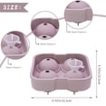 thumbnail image 2 of Clearance Food Grade 4-grid Ice Box Household Ice Mold Ice Ball Mold With Lid Ice, 2 of 4