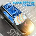 thumbnail image 3 of 2025 Upgraded Laser Reflective Windshield Sunshade, Laser Car Windshield Sun Shade, Retractable Thickened UV-Blocking Sun Shade Reflector, Foldable Sunshades with Storage Bags (L: 57.1 * 31.5 in*1), 3 of 10