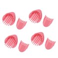 thumbnail image 3 of 4 Set Bathtub Drain Hair Catcher Bathtub Hair Strainer Plastic Bathtub Drain Filter Pink, 3 of 5