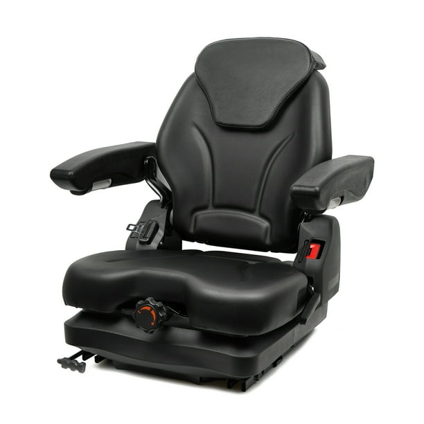 TICSEA Zero Turn Mower Suspension Seat,Adjustable Backrest Headrest and