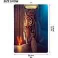 thumbnail image 3 of FMSHPON Fantasy Tiger Butterfly Clipboard Hardboard Wood Nursing Clip Board and Pull for Standard A4 Letter 13x9 inches, 3 of 8