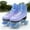 Gradient Purple, variant on JZY Quad Roller Skates with Light-Up Wheels,High-Top Design for Women, Men & Teens