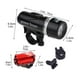 thumbnail image 4 of Wosthever Juego de luces delanteras y traseras para bicicleta, faro LED, luz trasera, advertencia, supervivencia, deportes, suministros de Ciclismo Negro+Rojo, 4 of 6