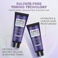 thumbnail image 4 of ExquisitePurple Shampoo and Conditioner Set for Blonde, Silver, Brown, Bleached, Highlighted Hair, Colored Hair, Enhance Blonde Tones, Repair Damaged, 4 of 5