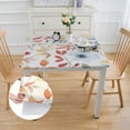 thumbnail image 2 of HAOXIT Spring Floral Tablecloth Square,Watercolor Flower Table Cloth,Wrinkle Stain Resistance Summer Colorful Leaves Table Covers for Kitchen Dining,Rustic Small Tablecloth for Parties Picnic white, 2 of 7