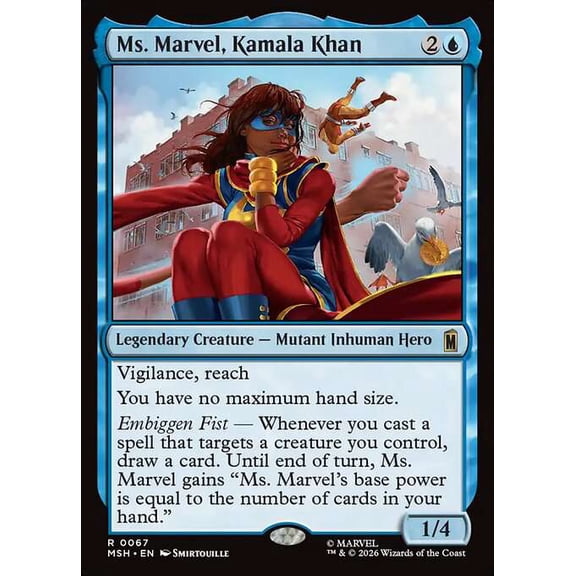MtG Marvel Super Heroes Rare Ms. Marvel, Kamala Khan #67