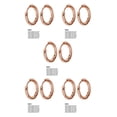 thumbnail image 3 of Minnieouse Pendientes de aro de plata pequeños Diseño único Galvanoplastia Tecnología Aros de durabilidad Anillos Accesorios de joyería oro rosa 2.5 * Type2 NO2 Minnieouse CBP202472, 3 of 6