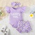 thumbnail image 2 of Futezty Girls Summer Outfits, 4th of July Baby Girl Outfits Toddler Girl Clothes Baby Summer Matching Outfits Bow Embroidery Short Sleeve Shirt Shorts Set, 2 of 8