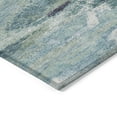 thumbnail image 4 of HomeRoots 612483 9 x 12 ft. Sage, Teal Blue & Navy Blue Abstract Washable Indoor & Outdoor Rectangle Area Rug, 4 of 5