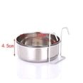 thumbnail image 3 of Herramientas de alimentación para mascotas de acero inoxidable duraderas, colgantes, jaula, taza, cuenco estacionario para perros y gatos, cuencos de agua y comida para viajes, 3 of 5